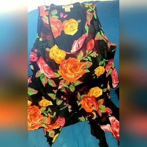 Sheer Sharkbite Hem Top